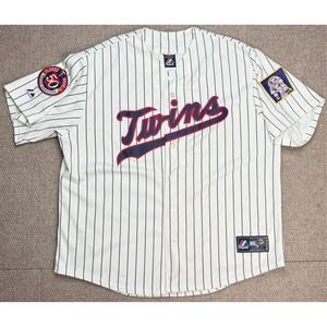 Majestic‎ Vtg MLB 50 Seasons Minnesota Twins #21 Baseball Jersey Size 2XL
